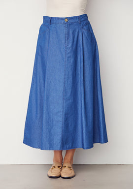 I SAY Heba Skirt Skirts 643 Denim