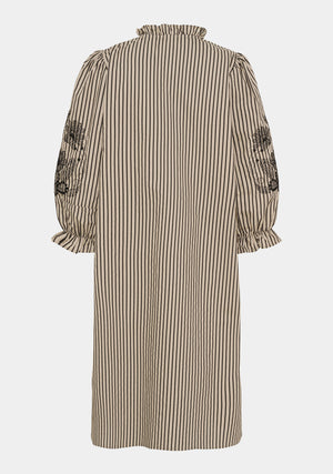 I SAY Helia New Dress Dresses M09 Camel/Black Stripe