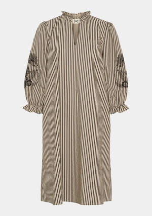 I SAY Helia New Dress Dresses M09 Camel/Black Stripe