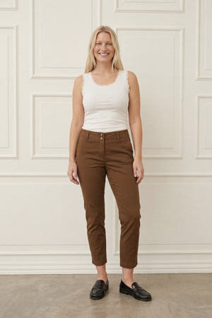 I SAY Isay Chino Pant Pants 314 Toffee