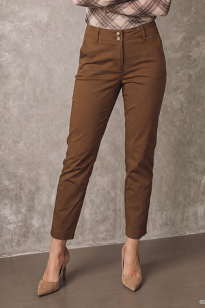 I SAY Isay Chino Pant Pants 314 Toffee