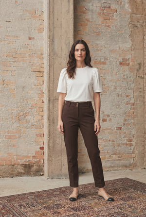 I SAY Isay Chino Pant Pants 356 Dark brown