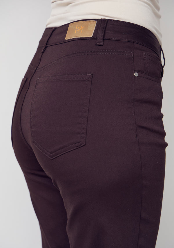 I SAY  Isay Long Straight Pant Pants 356 Dark brown