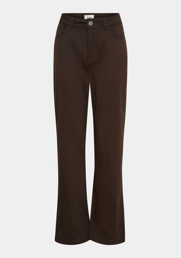 I SAY  Isay Long Straight Pant Pants 356 Dark brown