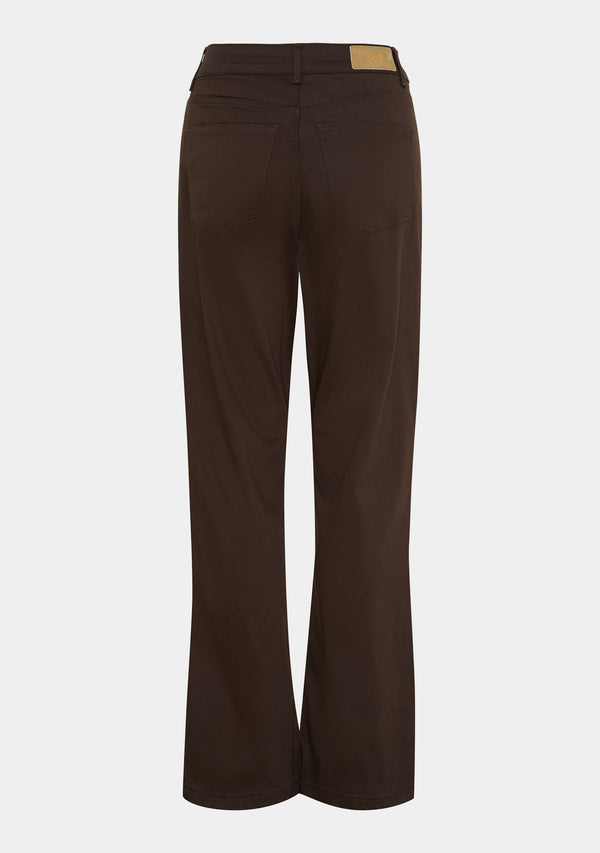 I SAY  Isay Long Straight Pant Pants 356 Dark brown