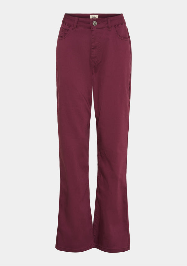 I SAY  Isay Long Straight Pant Pants 434 Wine