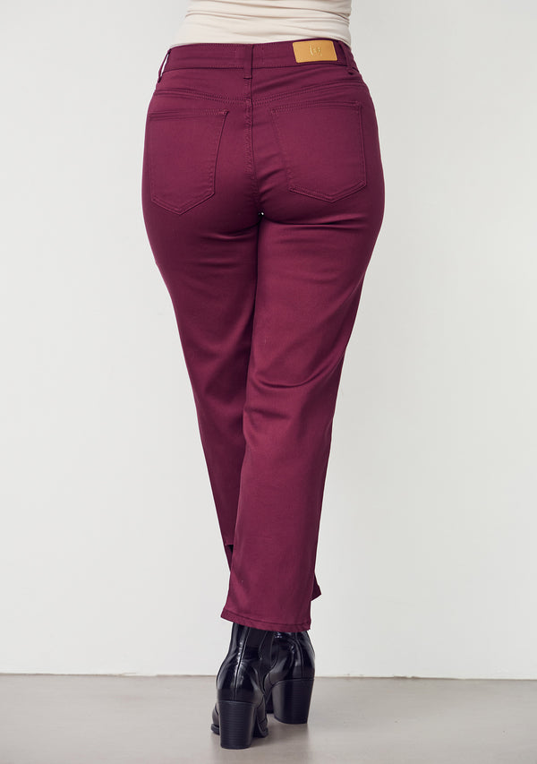 I SAY Isay Straight Pant Pants 434 Wine