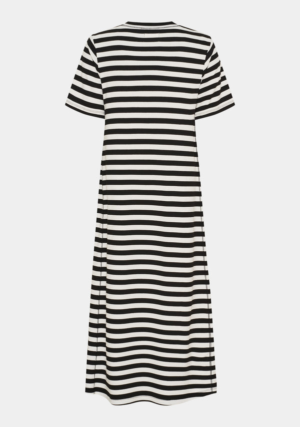 I SAY Jeila Jersey Dress Dresses B28 Black/Broken White stripe