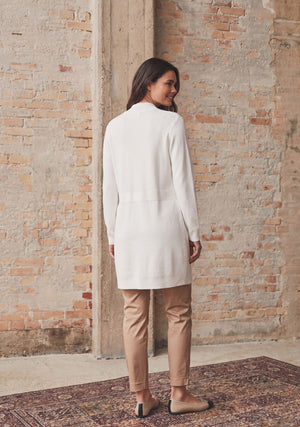 I SAY Jena Button Cardigan Knitwear 101 Broken White