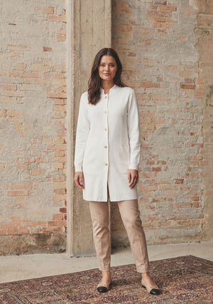 I SAY Jena Button Cardigan Knitwear 101 Broken White