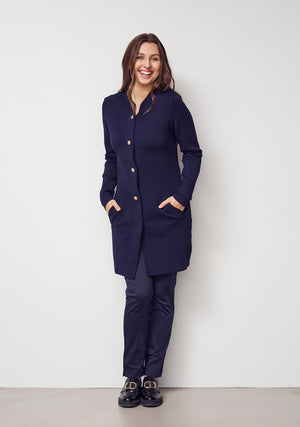 I SAY Jena Button Cardigan Knitwear 640 Navy