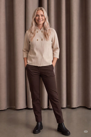 I SAY Jena Poncho Blouse Knitwear 112 Sand