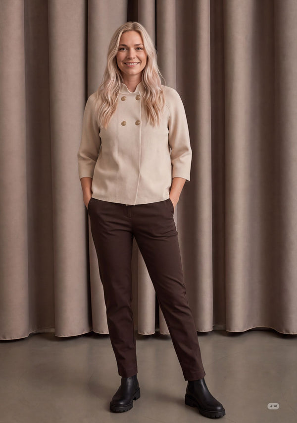 I SAY Jena Poncho Blouse Knitwear 112 Sand