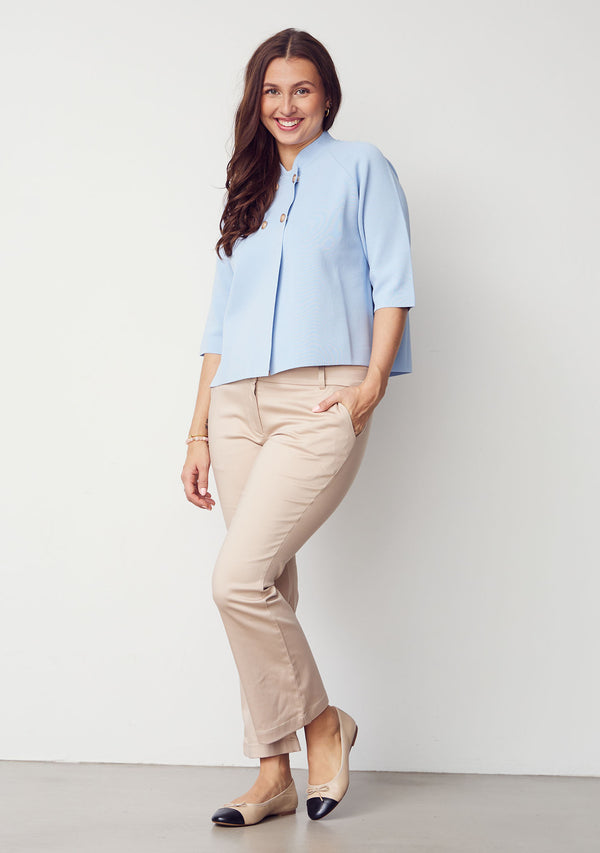 I SAY Jena Poncho Blouse Knitwear 619 Light Blue