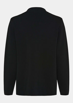 I SAY Jena Poncho Cardigan Knitwear 900 Black