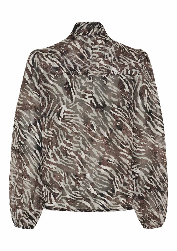 I SAY Jill Blouse Blouses N40 Flowing Brown