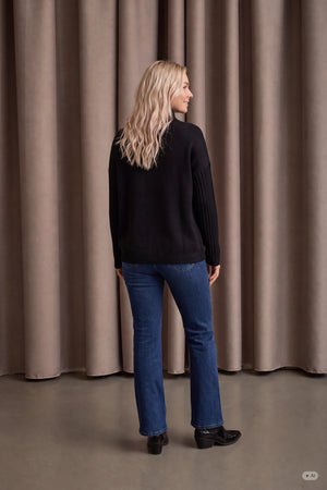 I SAY Kaddy Knit Pullover Knitwear 900 Black