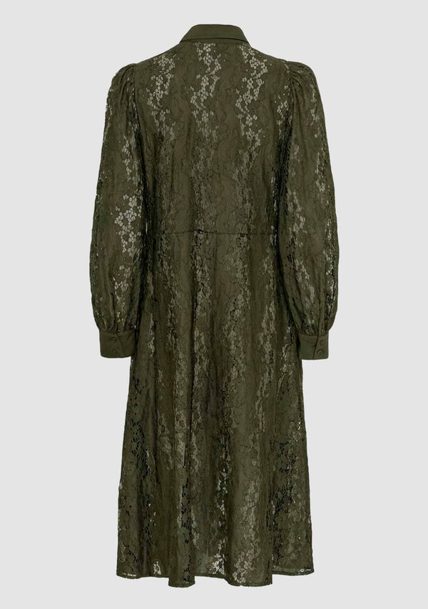 I SAY Kimie Lace Dress Dresses 885 Khaki