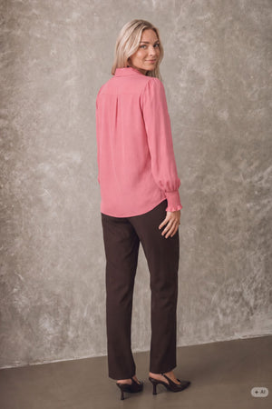 I SAY Konnie Flounce Shirt Shirts 529 Warm Pink