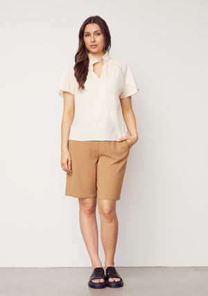 I SAY Konnie s/s Blouse Blouses 146 Cream