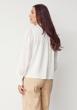 I SAY Lea Blouse Blouses 101 Broken White