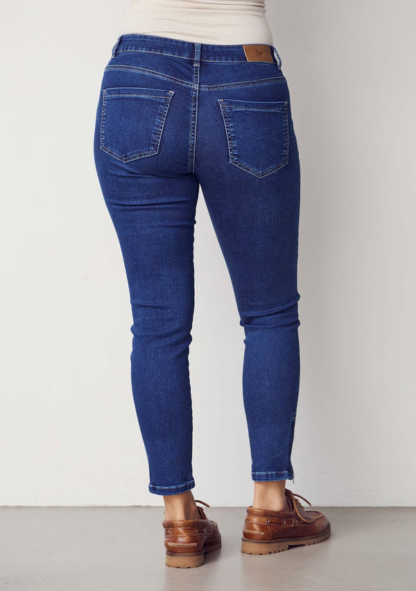 I SAY Lido Zip Jeans Pants 633 Basic Denim Wash
