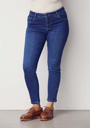 I SAY Lido Zip Jeans Pants 633 Basic Denim Wash