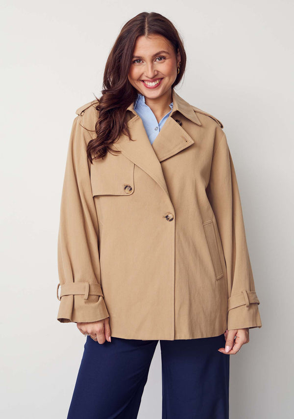 I SAY Lili Trenchcoat Outerwear 102 Camel