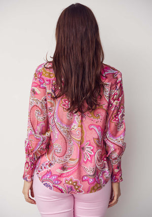 I SAY Lotta Smock Shirt Shirts N14 Rose Paisley