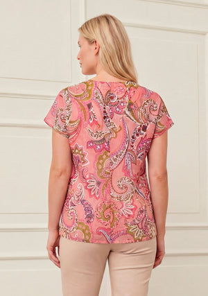 I SAY Lotta Top Tops N14 Rose Paisley