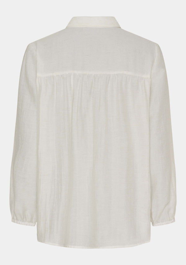 I SAY Lykke Colar Shirt Shirts 101 Broken White