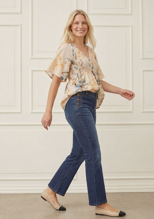 I SAY Margo Printed Blouse Blouses A55 Summer Flower