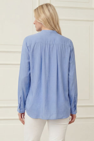 I SAY Marie Long Blouse Blouses 645 Skyblue