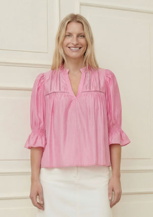 I SAY Marie s/s Blouse Blouses 550 Fresh Pink