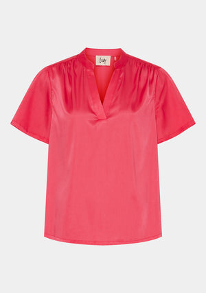I SAY Melba V-Neck Blouse Blouses 431 Raspberry