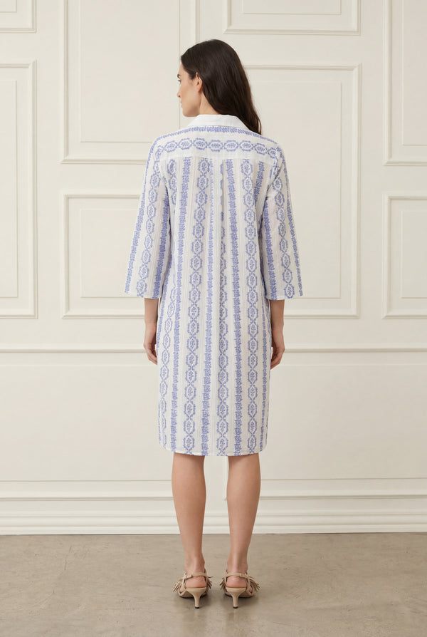 I SAY Mina Dress Dresses N33 Blue Flower Vine