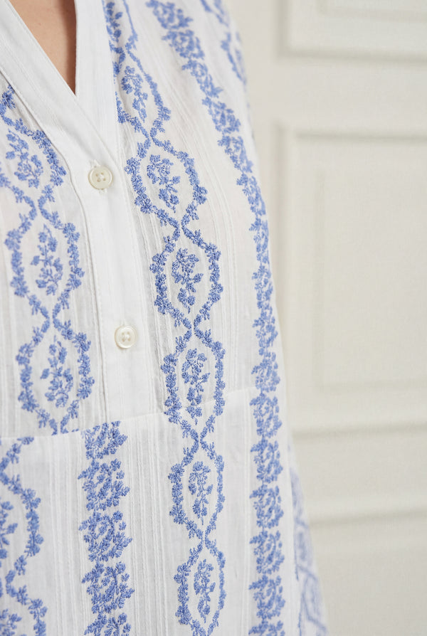 I SAY Mina Dress Dresses N33 Blue Flower Vine
