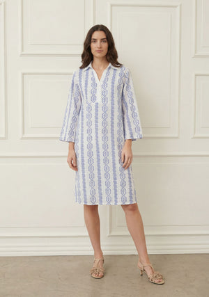 I SAY Mina Dress Dresses N33 Blue Flower Vine