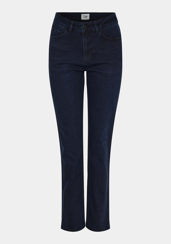 I SAY Monza Straight Jeans Pants 601 Blue/Black Wash