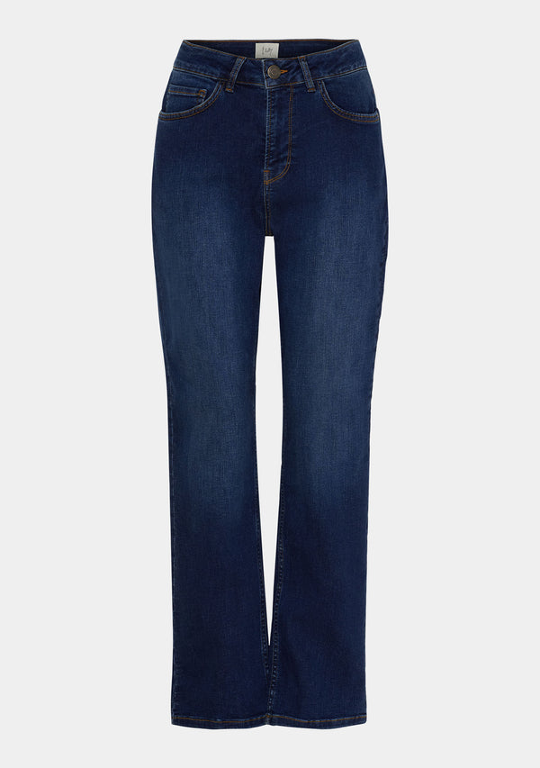 I SAY Monza Straight Jeans Pants M91 Dark Blue Wash