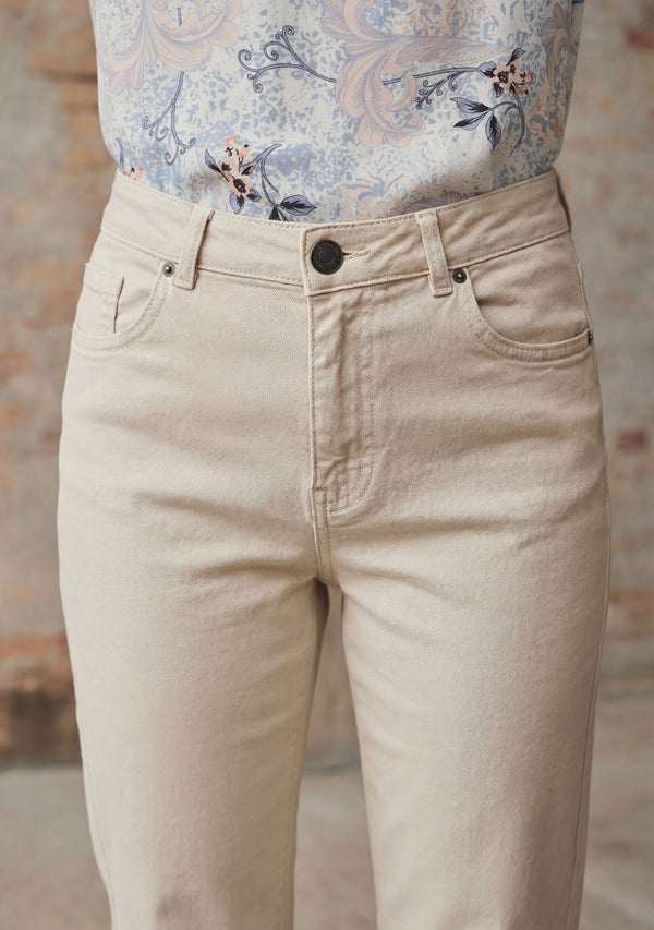 I SAY Monza Twill Pant Pants 117 Dark Sand