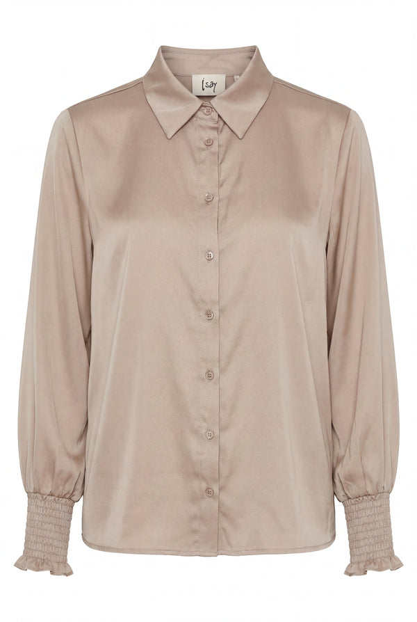 I SAY Nanina Smock Shirt Shirts 117 Dark Sand