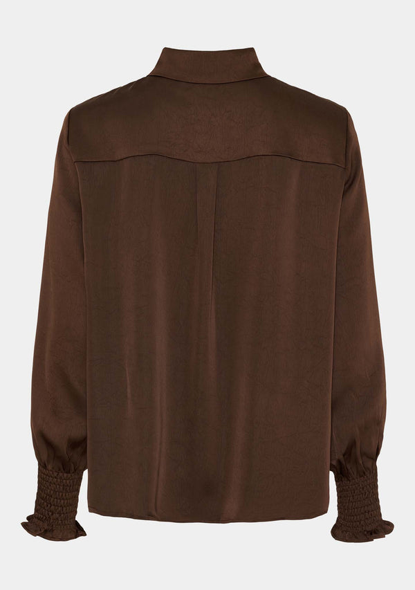I SAY Nanina Smock Shirt Shirts 356 Dark brown