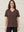 I SAY Nugga Basic V-Neck T-Shirt Basics 356 Dark brown