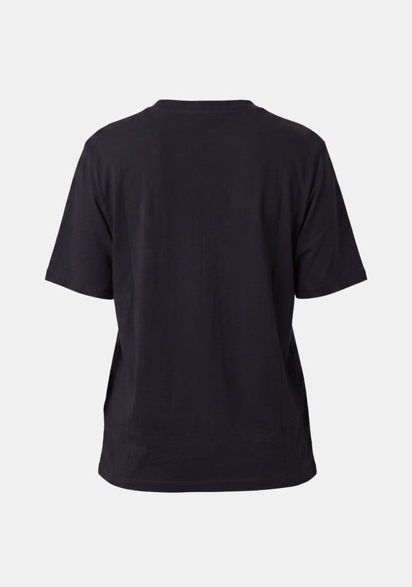 I SAY Nugga Basic V-Neck T-Shirt Basics 900 Black