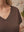 I SAY Nugga V-Neck T-Shirt Basics 356 Dark brown