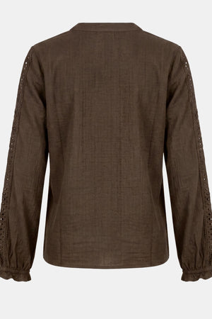 I SAY Ofia Blouse Blouses 820 Dark Khaki