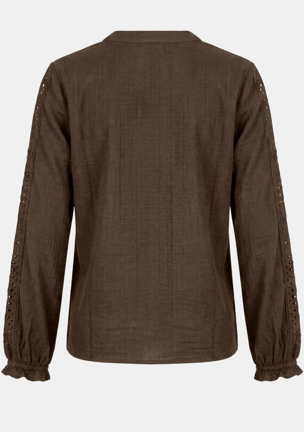 I SAY Ofia Blouse Blouses 820 Dark Khaki
