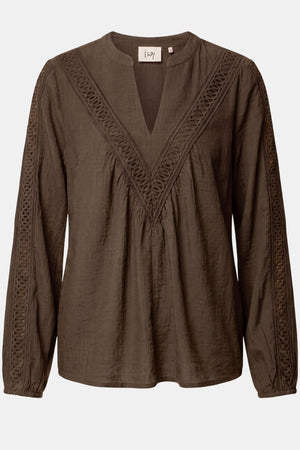 I SAY Ofia Blouse Blouses 820 Dark Khaki