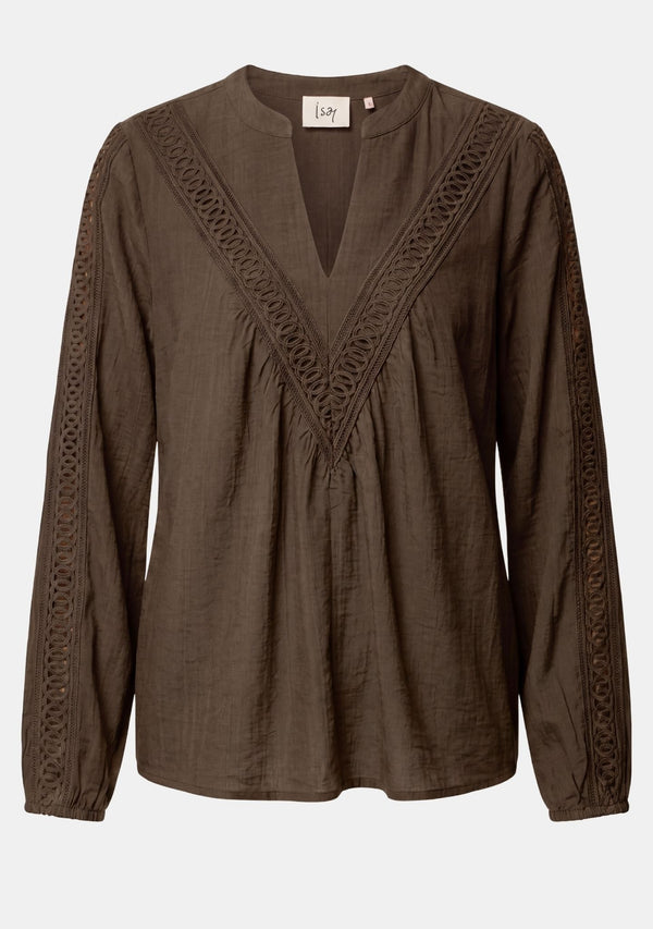I SAY Ofia Blouse Blouses 820 Dark Khaki